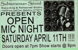 Subterranean Sound Open Mic Night 2